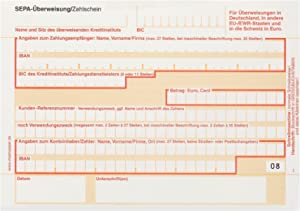 Sepa Zahlschein