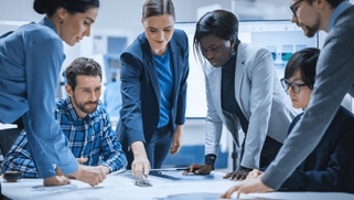 eine teambesprechung