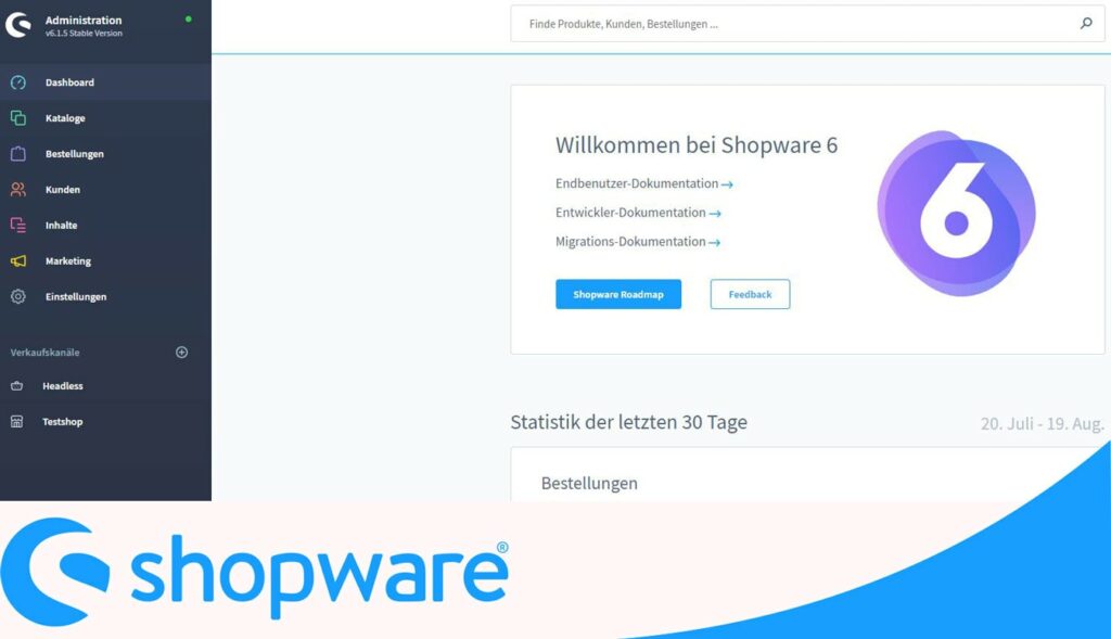 Shopware backend