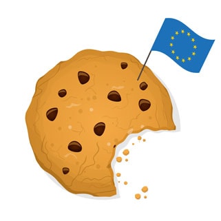 Cookie mit EU-Flagge