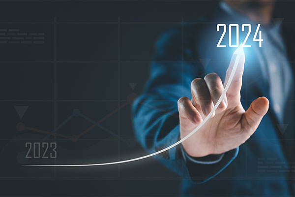 Person berührt digitale Grafik mit Diagramm